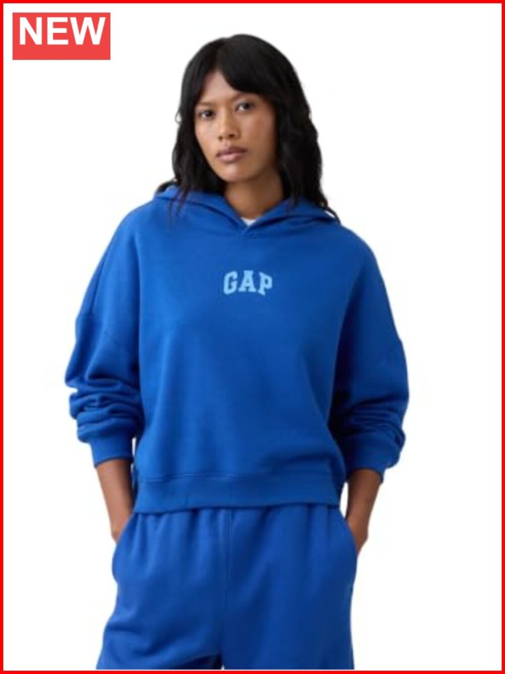 GAP Logo Hoodie Hooded Pull-on Sweatshirt Women's